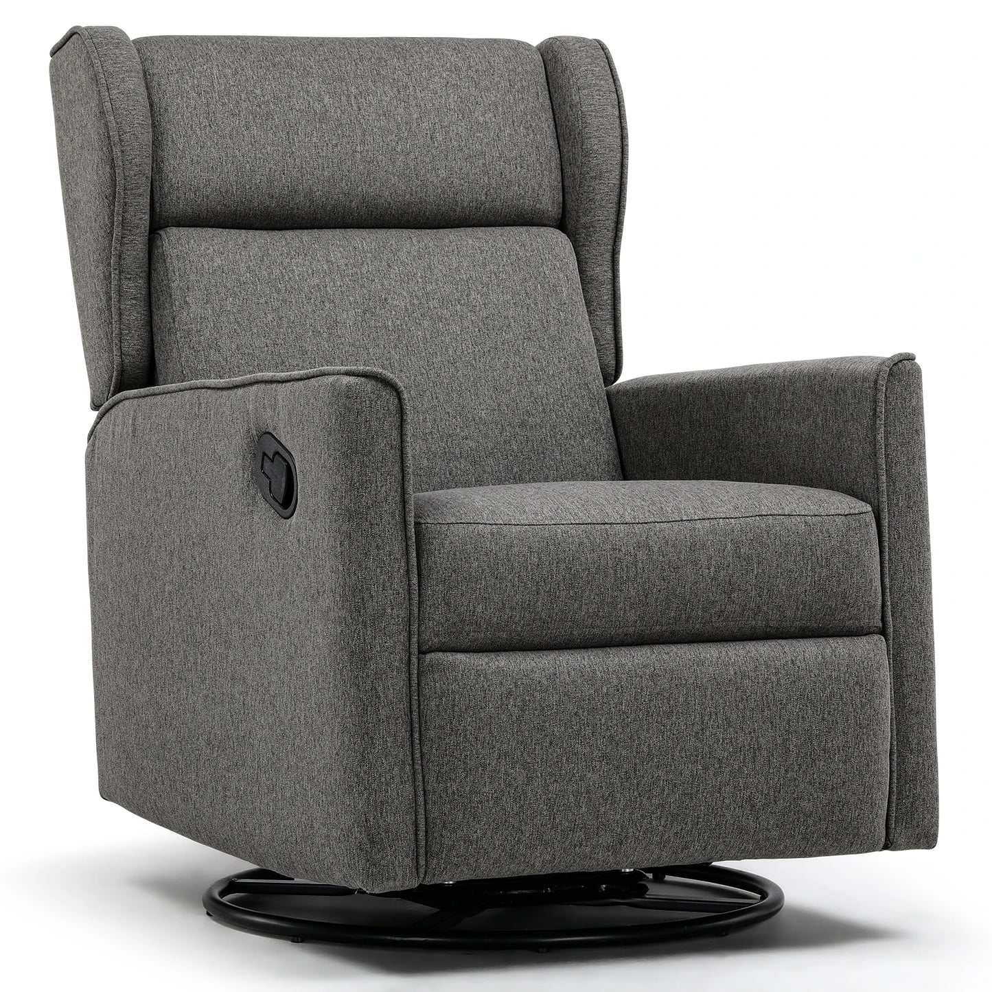 Comhoma Rocking Recliner Chair, Swivel Glider Reclining Single Sofa Manual Rocker Recliner, Nursery Rocking Chairs with Upholster