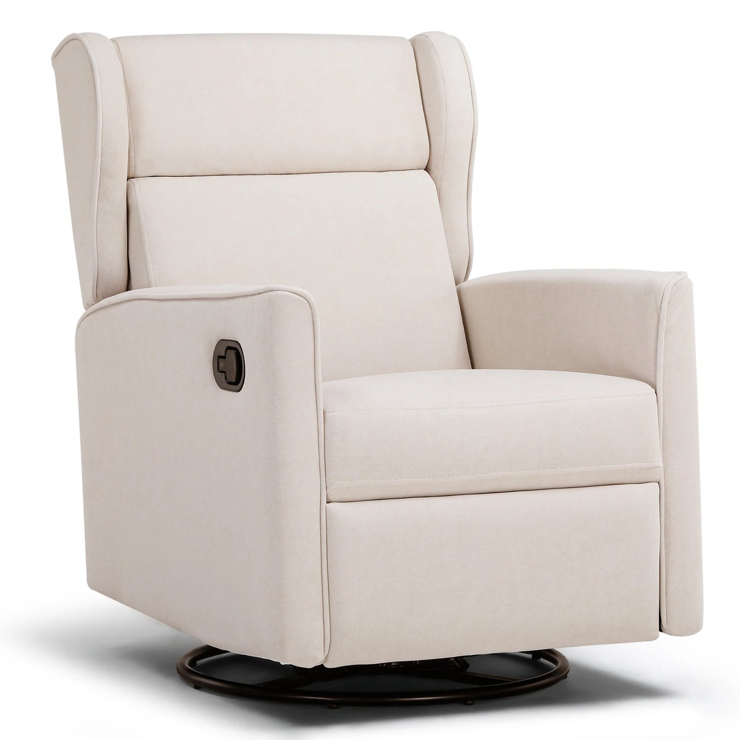 Comhoma Rocking Recliner Chair, Swivel Glider Reclining Single Sofa Manual Rocker Recliner, Nursery Rocking Chairs with Upholster