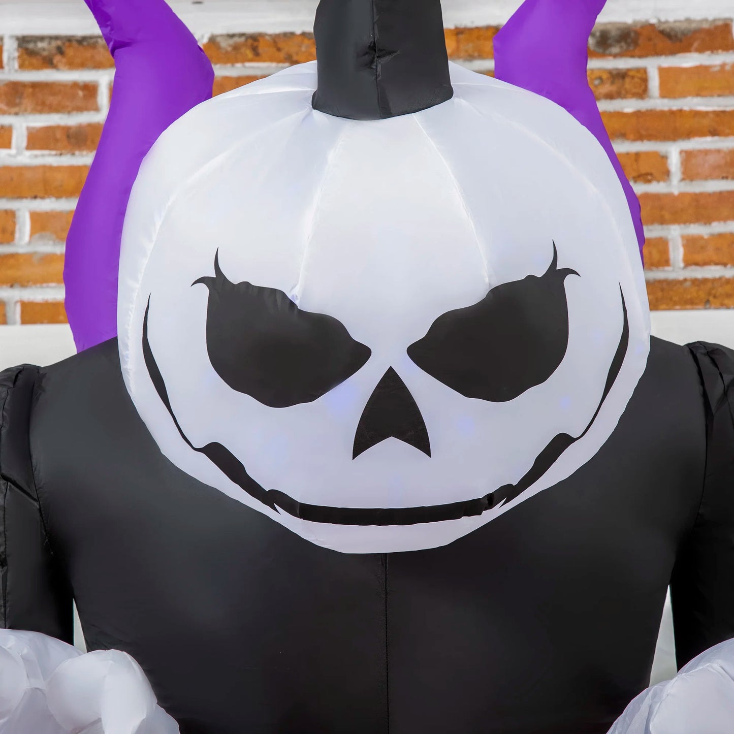 7 Foot Inflatable Halloween Skeleton Ghost LED Display