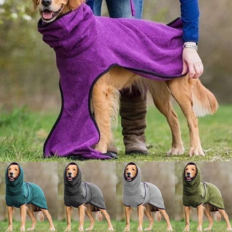 Fleece Velvet Soft Hoodie Jacket Dog Warm Vest Coat S5XL
