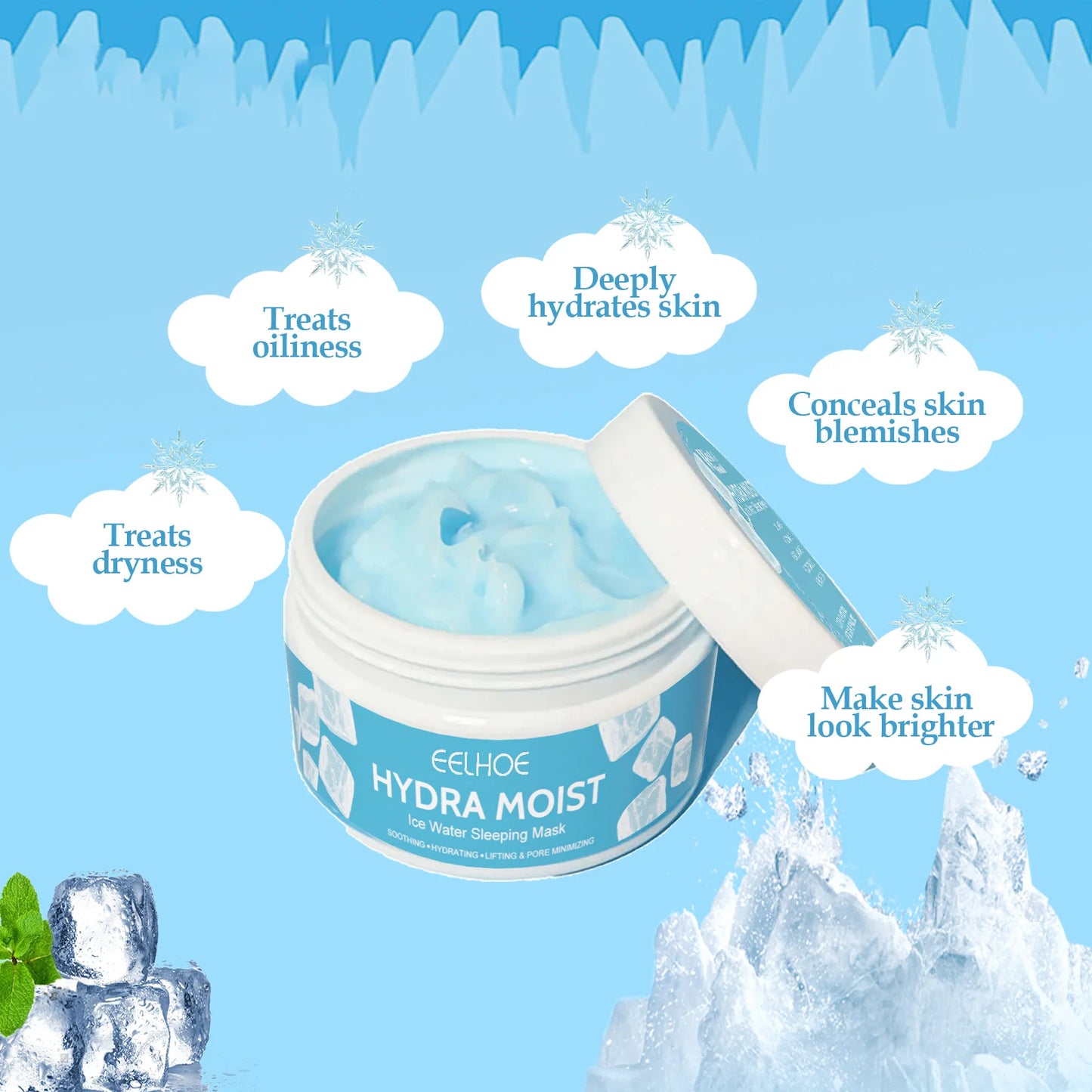 1-4PCS Hydrating Moisturizing Sleeping Mask Nourishes and Repairs Skin Reduces Dryness Dullness and Dark Spots