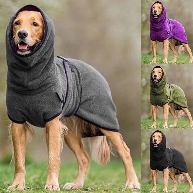 Fleece Velvet Soft Hoodie Jacket Dog Warm Vest Coat S5XL
