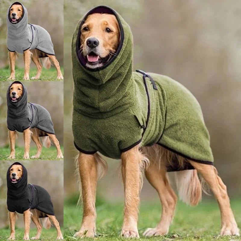 Fleece Velvet Soft Hoodie Jacket Dog Warm Vest Coat S5XL