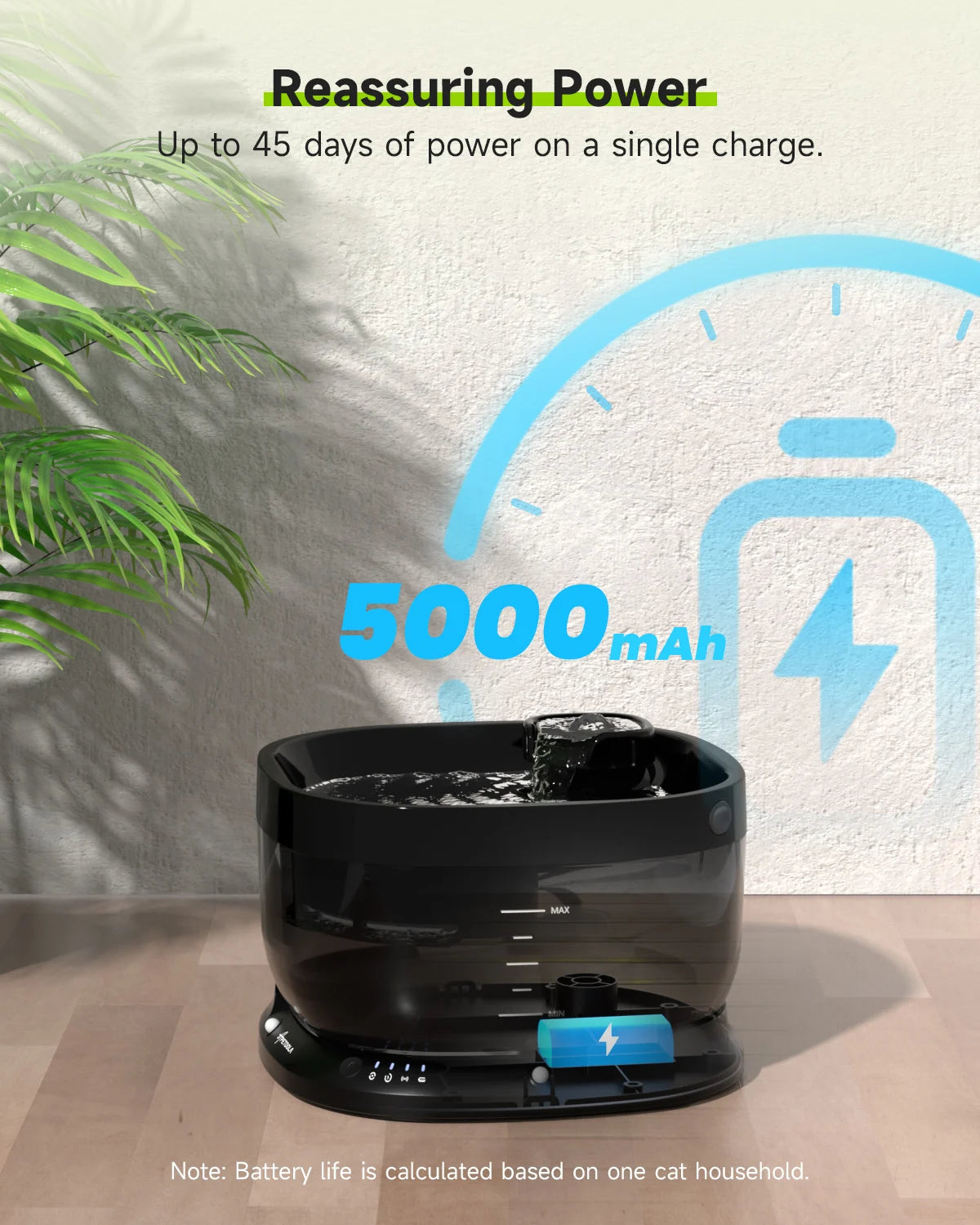 APETDOLA 7L Wireless Dog Cat Water Fountain Auto Sensor