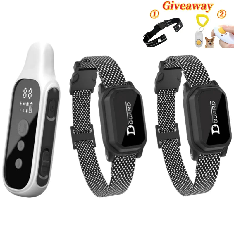800 Meter Digital Dog Training Collar Waterproof Rechargeable Remote Control Pet with LCD Display for All Sizes Shock Vibration Sound