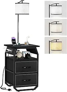 Floor Lamp With Table Set Of 2 End Tables With Lamps