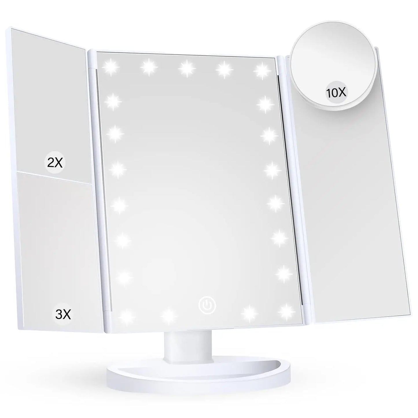 Bathroom Makeup Mirror With Lights 2X 3X 10X Magnification