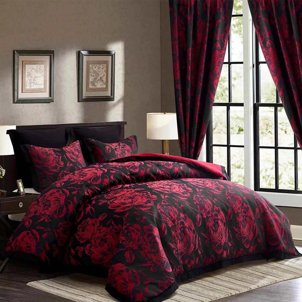 7 Piece Queen Comforter Set Jacquard Seersucker Floral
