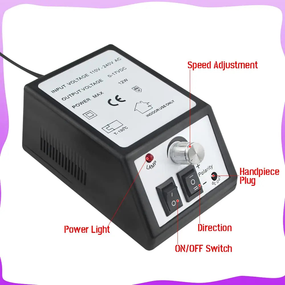 Electric Nail Drill Machine Nail Sander Gel Cuticle Remove Professional Manicure Drill Machine Set Nail Lathe File Polish Tool
