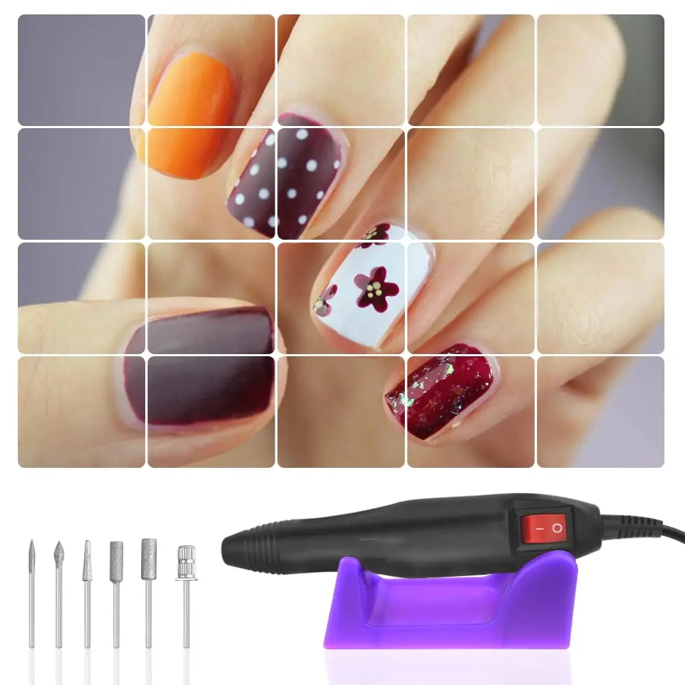 Electric Nail Drill Machine Nail Sander Gel Cuticle Remove Professional Manicure Drill Machine Set Nail Lathe File Polish Tool