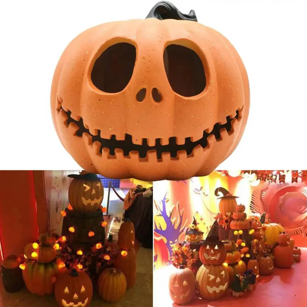 Halloween Pumpkin LED Lantern With Flashing Ghost Lights