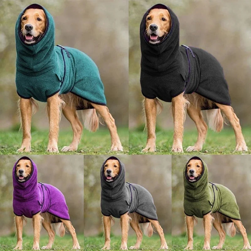 Fleece Velvet Soft Hoodie Jacket Dog Warm Vest Coat S5XL