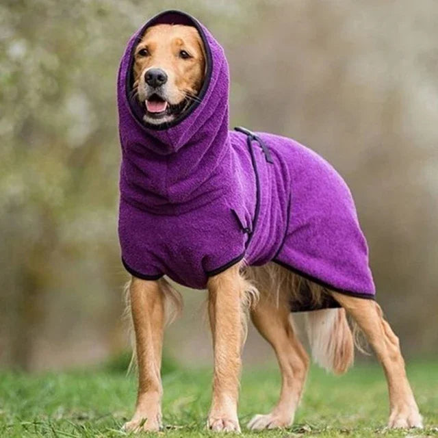 Fleece Velvet Soft Hoodie Jacket Dog Warm Vest Coat S5XL