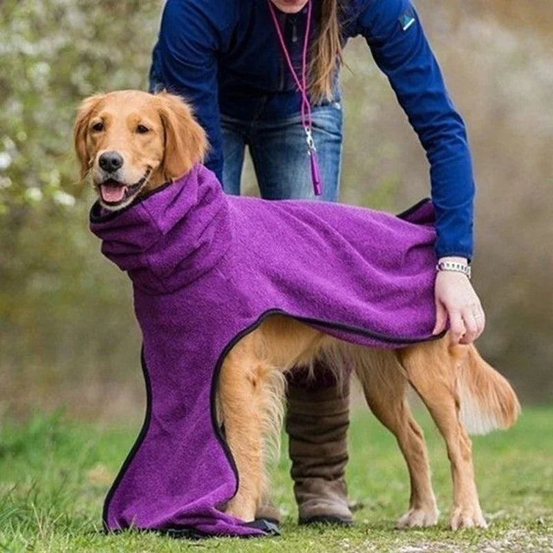Fleece Velvet Soft Hoodie Jacket Dog Warm Vest Coat S5XL