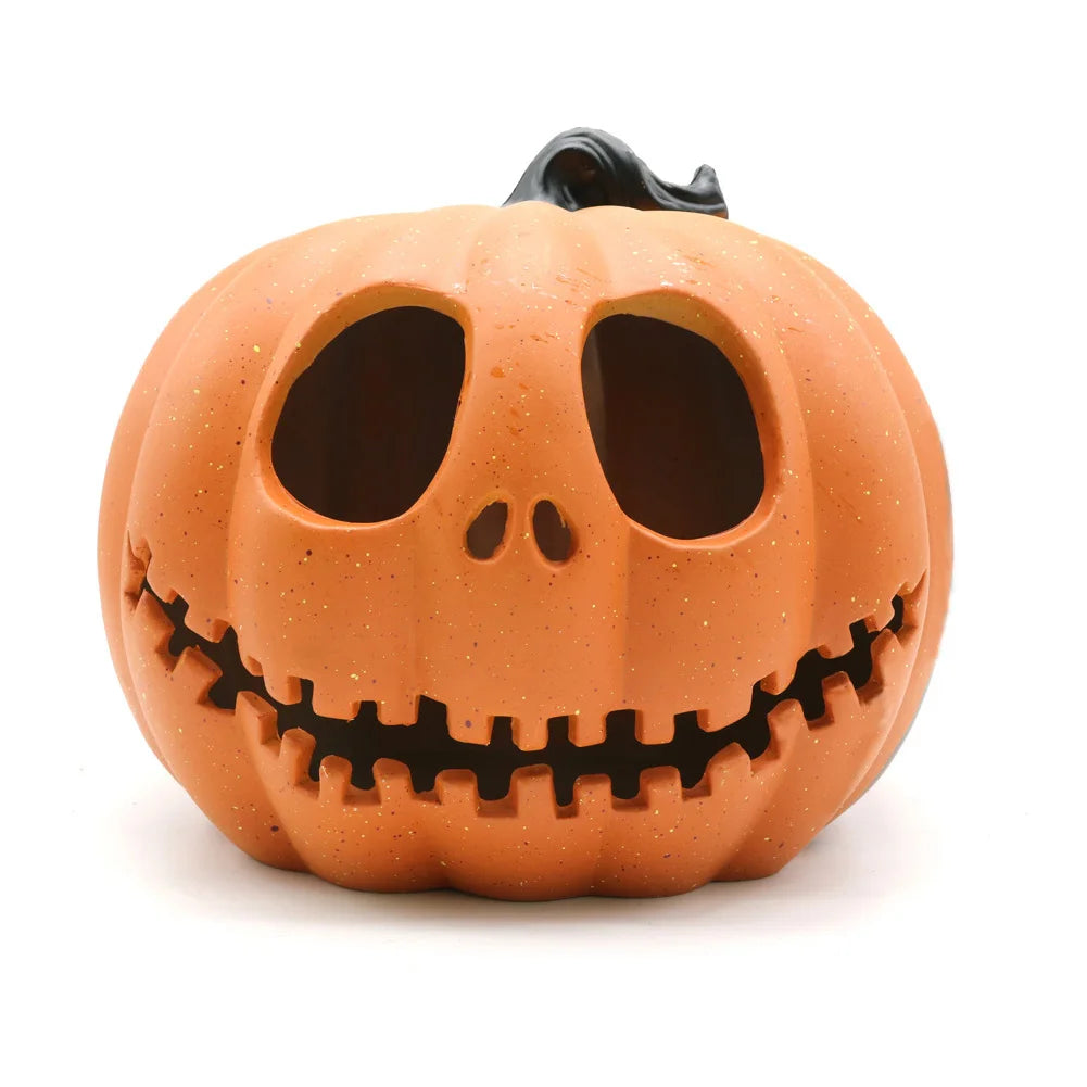 Halloween Pumpkin LED Lantern With Flashing Ghost Lights