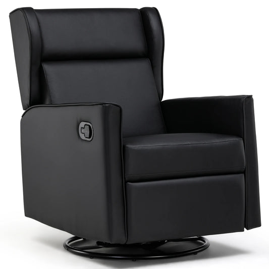 Comhoma Rocking Recliner Chair, Swivel Glider Reclining Single Sofa Manual Rocker Recliner, Nursery Rocking Chairs with Upholster