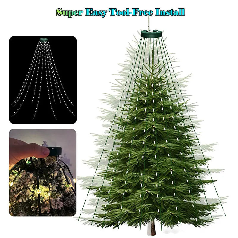 1.8 To 2.1M Smart RGB Fairy String Lights BT App Control For Christmas Tree