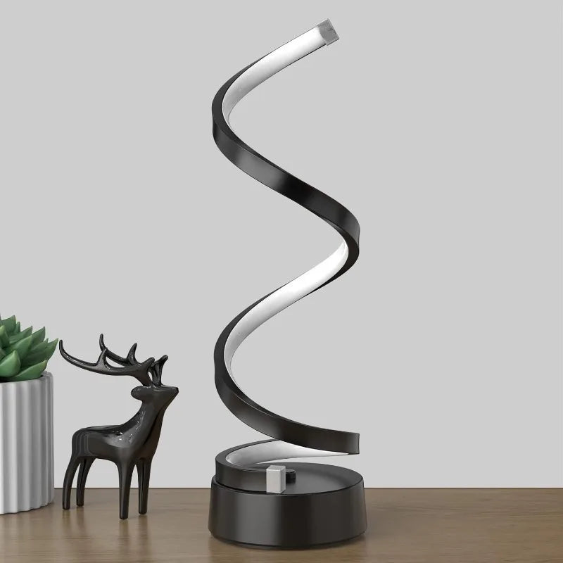 Spiral LED Table Lamp Dimmable Adjustable Arm Soft Light