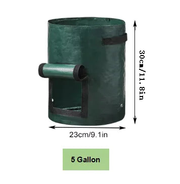 5 Pack Garden Grow Bags for Vegetables Pot Planter PE Cloth