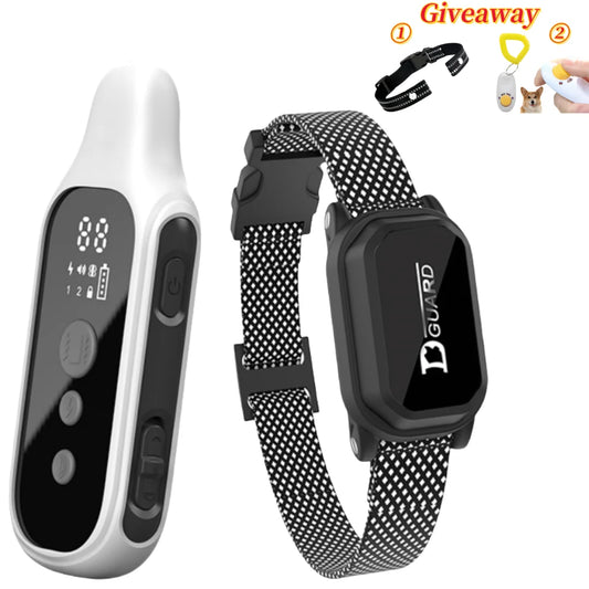 800 Meter Digital Dog Training Collar Waterproof Rechargeable Remote Control Pet with LCD Display for All Sizes Shock Vibration Sound