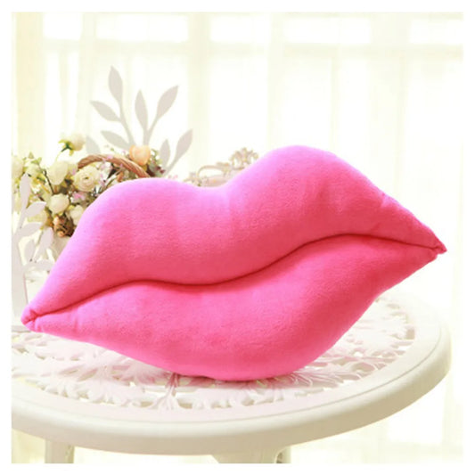 Fashion Soft Plush Lip Shaped Throw Pillow Cushion for Girlfriend Lover Pink Lips 30cm