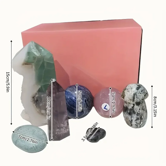 1pc 4LB/6LB A luxurious crystal gift box, containing various crystal center decorations, including different shaped towers,