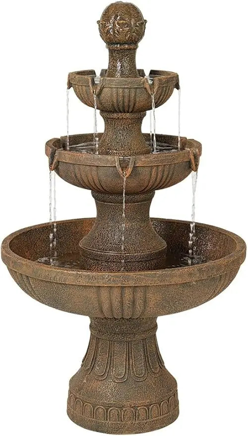 Ravenna Outdoor Floor Bubbler Fountain 3 Tier Cascades