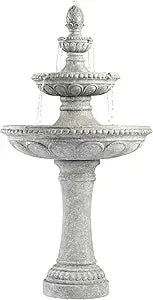 Ravenna Outdoor Floor Bubbler Fountain 3 Tier Cascades