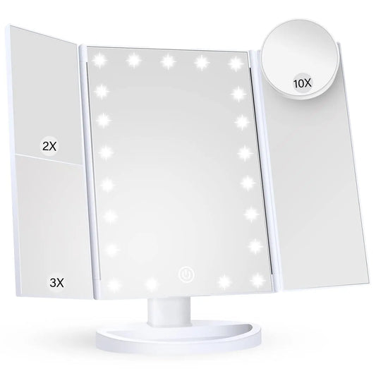 Bathroom Makeup Mirror With Lights 2X 3X 10X Magnification