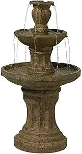 Ravenna Outdoor Floor Bubbler Fountain 3 Tier Cascades