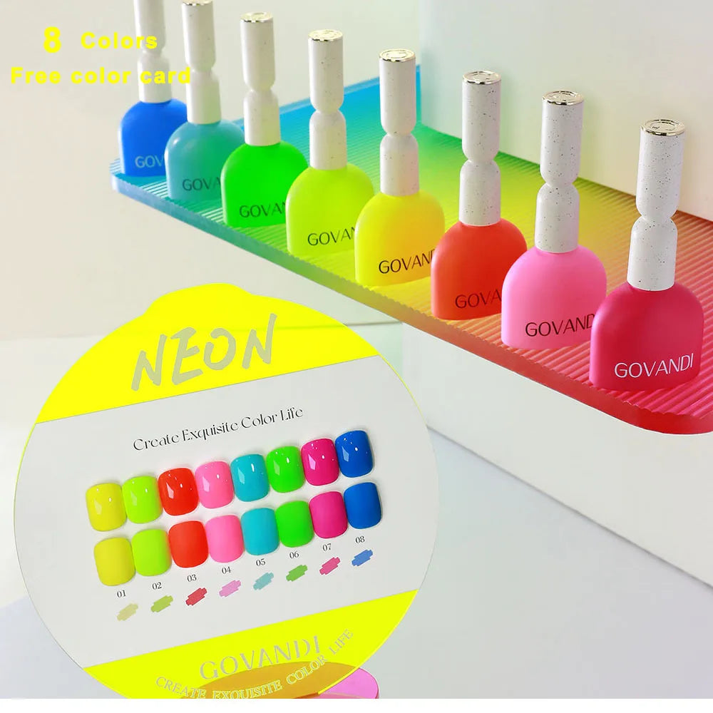 Korean Gel Nail Polish Set Autumn Winter Colors Soak Off UV LED Kit Wholesale