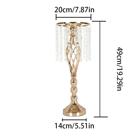 Gold Metal Flower Vase Centerpiece For Weddings And Dining